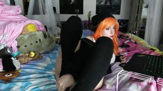 orange hair Masturbation - Lana