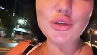 KROSHKA_N - show her boobs on a motorcycle