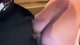 KROSHKA_N - show her boobs on a motorcycle