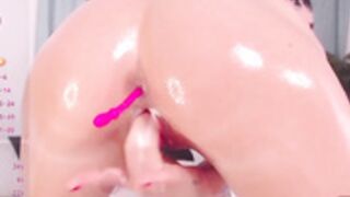 Lucifera1 - fingering her oiled pussy until she squirts