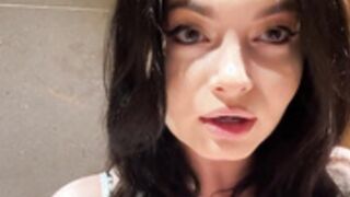 ema sucking in the washroom