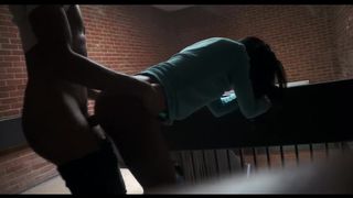 short video of couple fucking in the stairs