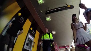 No panties So beautiful upskirt