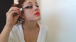 mollydoll red lipstick fetish application