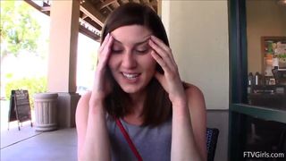 Amber Flashing in Public gets Caught by Police Part 2