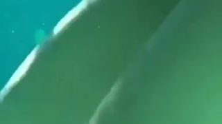 Underwater BJ by sexy Asian chick