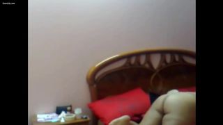 Desi fat wife showing body to secret lover on cam