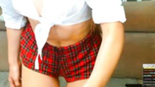 Coy_Amina in wet top and backless shorts 3 on Day 127
