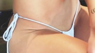 Rachel cook Bikini Strip