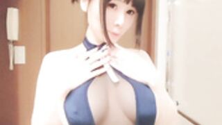 Yui Okada Double-Headed Dildo [TEASER]