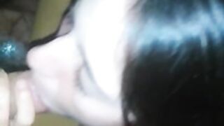Chupando polla